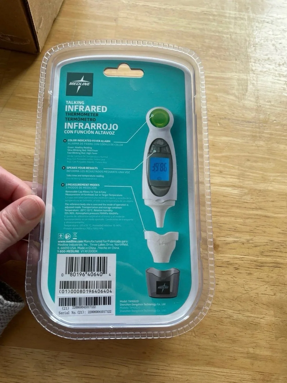 Medline talking infrared thermometer